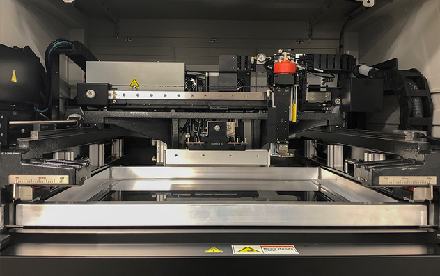 Adjustable Stencil Shelf on MPM Mstencil printer